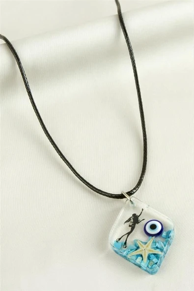 Deniz Yıldızı Beşgen Epoksi Kolye - 2