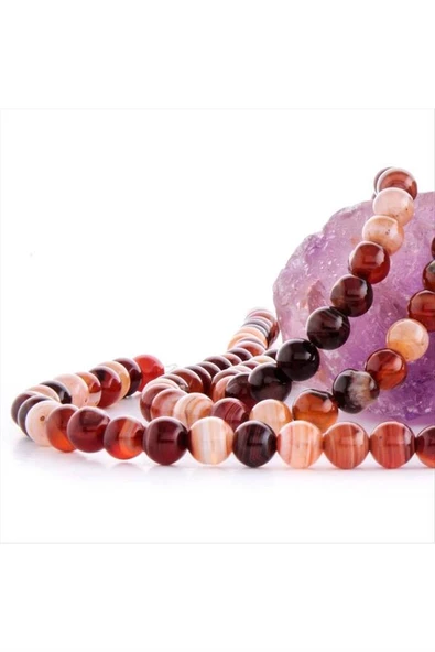 8 mm Damarlı Akik Taşı - 2