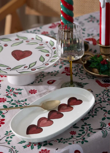 The Mia Luv Oval Servis 2li 29 cm - Resim 3