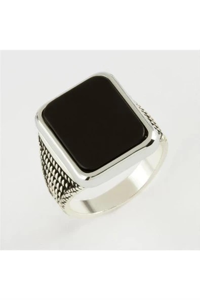 Kare Metal Erkek Yüzük