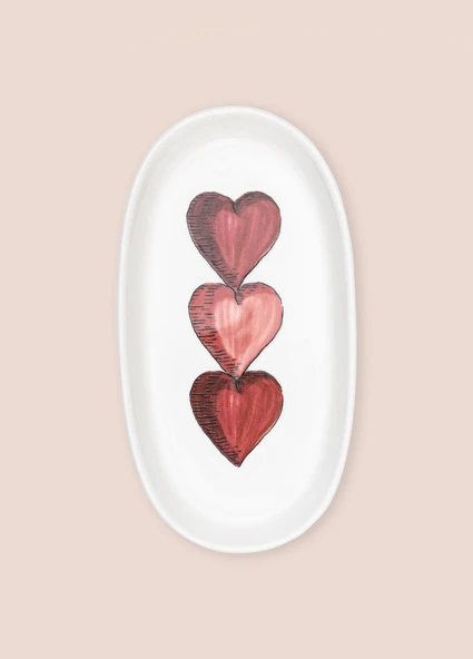 The Mia Luv Oval Servis 4lü 21 cm - Resim 5