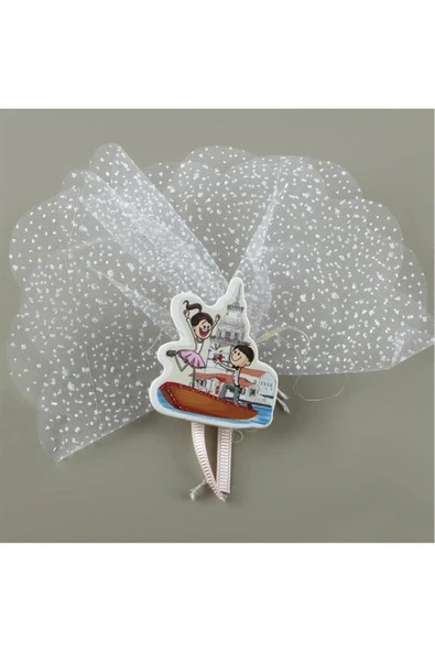 Kız Kulesi Figürlü Dolap Süsü - 2