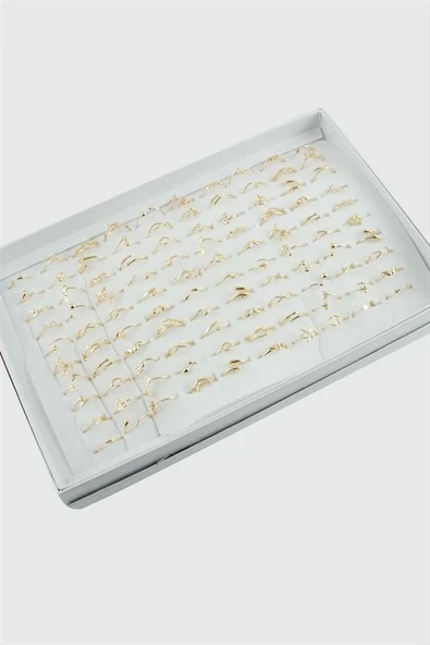 Karışık Lüx Çelik Eklem Yüzük 1 Adet