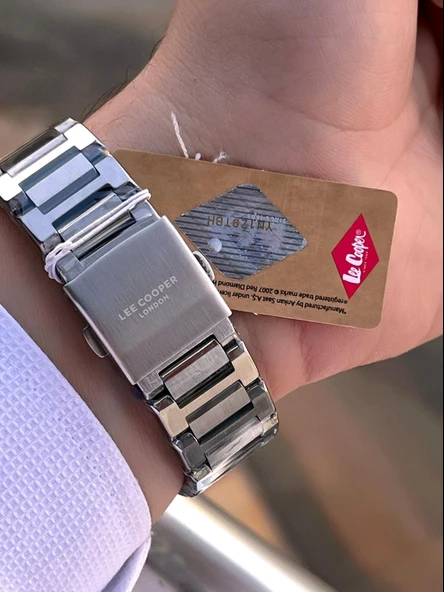 Lee Cooper İtalyan Bileklik Setli 2 Yıl Garantili Suya Dayanıklı Çelik Kordon Renk Atma Yapmaz VS.BLKT.0544 - Resim 5