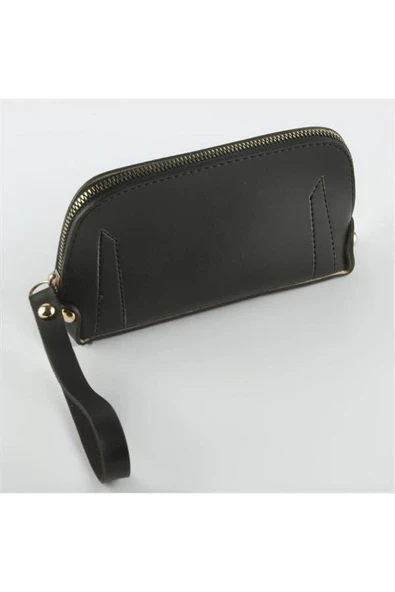 Siyah Dikdörtgen Deri Cüzdan