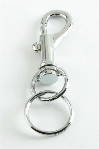 Gemici Kancalı Metal Anahtarlık Orta