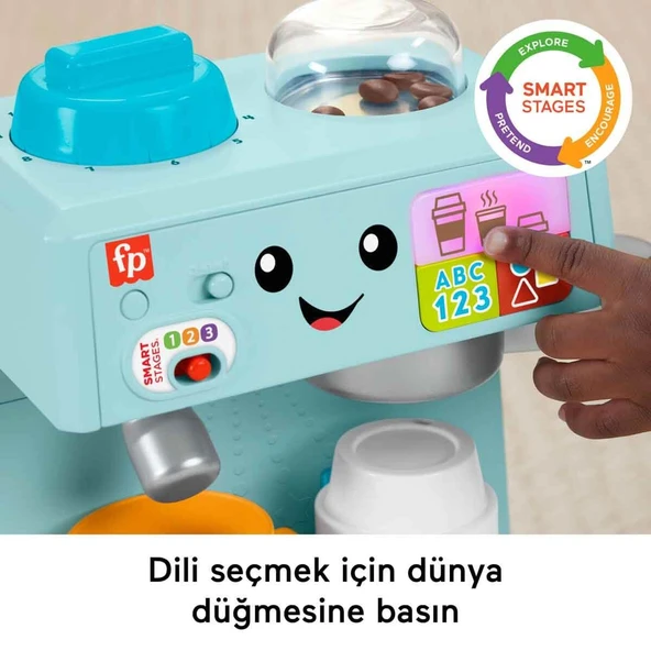 Fisher Price Sesli Eğlen ve Öğren Kahve Yapmayı Öğreniyorum HYR99 - Resim 3