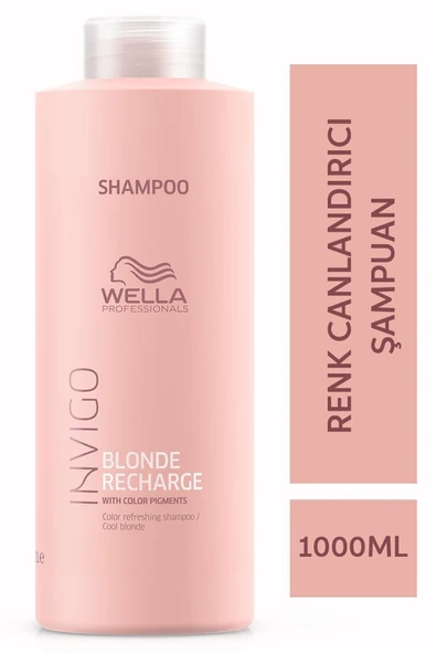 Wella Invigo Blonde Recharge  Şampuan 1000 ml ürün görseli 1