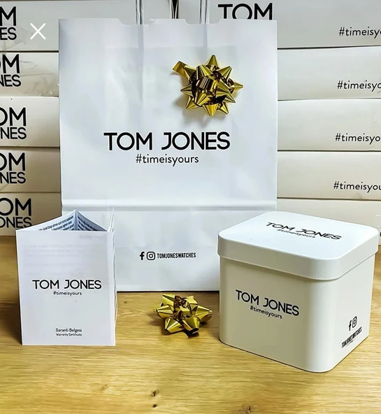 Tom Jones 3 Atm Suya Dayanıklı Çelik Kordon (Kararmaz Renk Atmaz) Erkek Kol Saati VS.BLKT.0564 - Resim 6