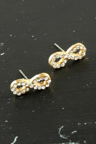 Sonsuzluk Taşlı Minik Küpe