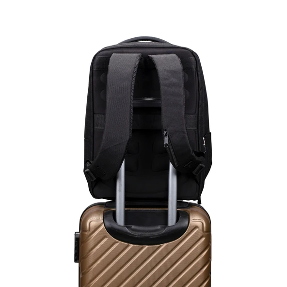 Classone BP-BS200 Business Vıp B2 -Serisi 15.6 Inch Uyumlu Wtx Pro Su Geçirmez Kumaş Laptop Sırt Çantası -Siyah - Resim 11
