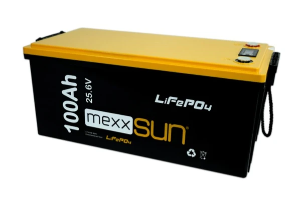 Mexxsun - İnges 25,6 Volt 100 Amper Lityum Akü - 2,56 kWh LifePo4 batarya - 24 volt - Resim 4