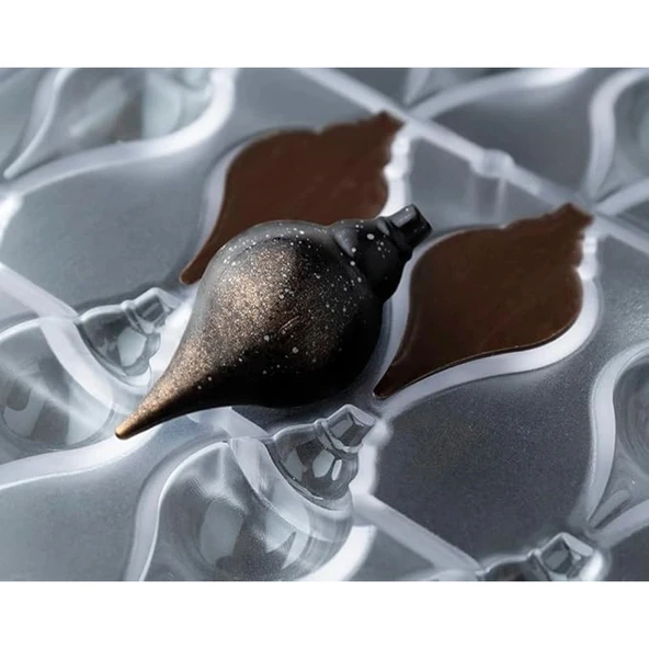 Polikarbon Pralin Çikolata Kalıbı 10 gr | Cm-3910 - Resim 5