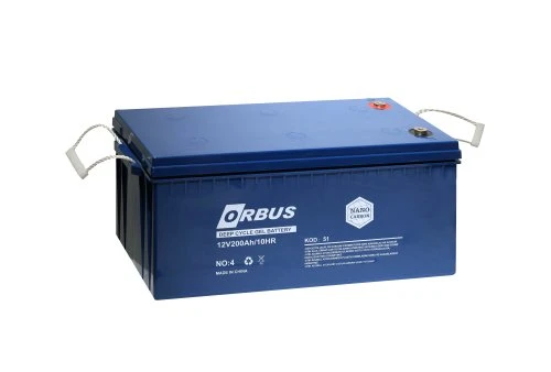 ORBUS 12 VOLT 200 AMPER JEL AKÜ DERİN DÖNGÜ - 12V 200AH DEEP CYCLE ürün görseli 1