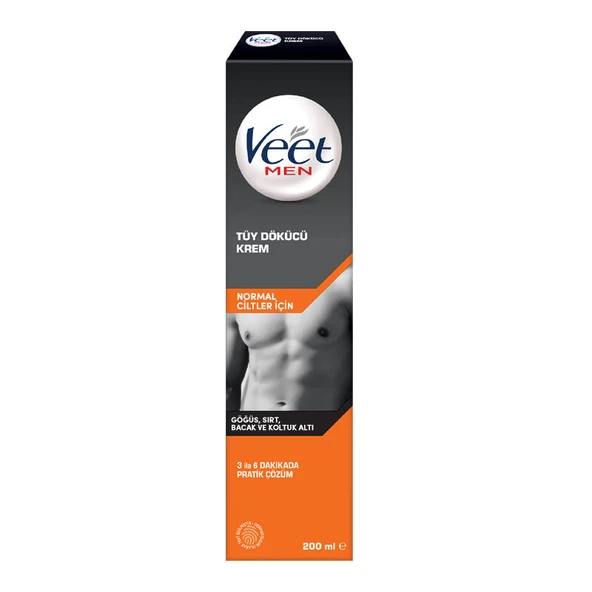 Veet Men Normal Ciltler için Tüy Dökücü Krem 200 ml ürün görseli