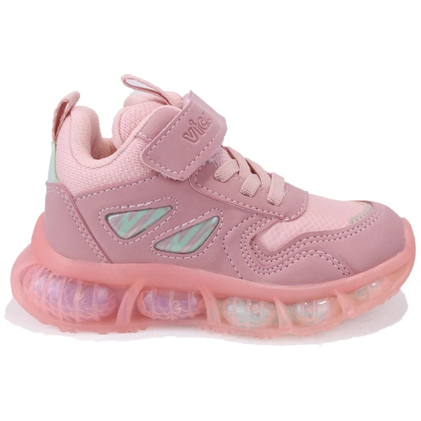 Vicco Willow 946P23K380 Pudra Ortopedik Günlük Işıklı Kız Çocuk Spor Bot - Resim 3