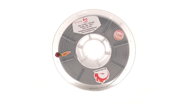 1.75 mm, Pla+ Filament - Gri, 1 Kg - Monte Lua - Resim 6