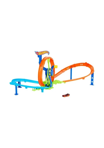 Hot Wheels Hızlı Fırlatma ve Döngü Parkuru JBX65 Lisanslı Ürün - Resim 2
