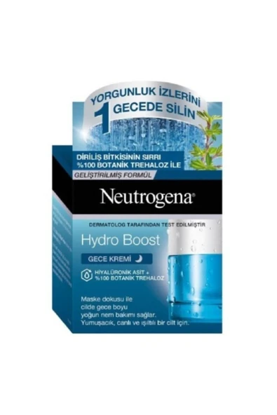 Neutrogena Hydro Boost Gece Kremi Geliştirilmiş Formül 50 ml ürün görseli 1