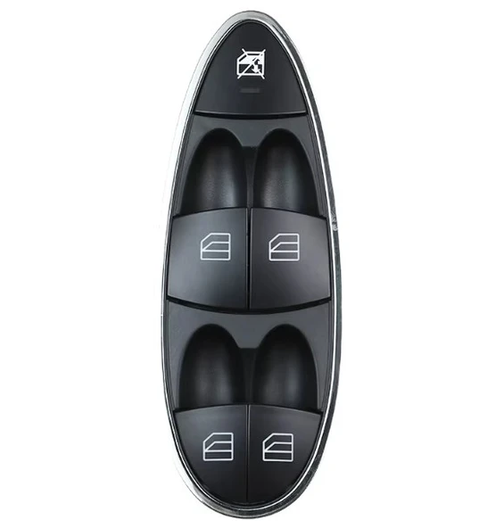 MERCEDES CLS 63 SOL DÖRTLÜ CAM DÜĞMESİ ANAHTARI KROM 2007-2010 - Resim 2