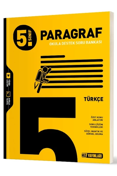 Hız Yayınları 2025 5. Sınıf Türkçe Paragraf Soru Bankası Yeni Müfredat ürün görseli 1