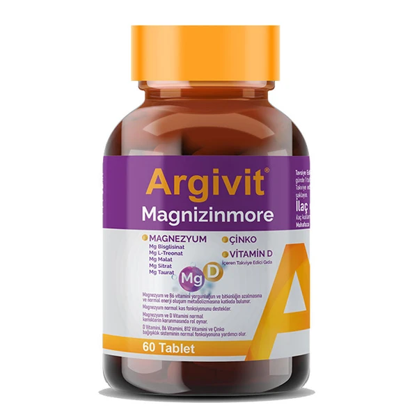 Argivit Magnizinmore 60 Tablet ürün görseli