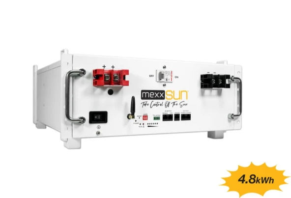 Mexxsun - İnges 48 Volt 100 Amper Lityum Akü - 4.8 kWh LifePo4 batarya ürün görseli 1