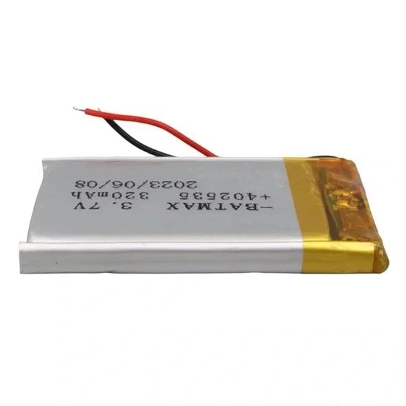 Powermaster 402535 3.7v 320mah Lityum Polimer (li-po) Batarya Ciklet Pil - Resim 3
