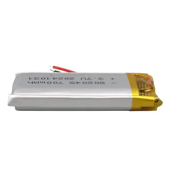Powermaster 802045 3.7v 700mah Lityum Polimer (li-po) Batarya Ciklet Pil - Resim 3
