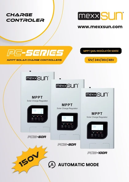 Mexxsun - İnges 100 Amper MPPT Şarj Kontrol Cihazı - 12/24/36/48 Volt sistem için solar şarj kesici - Resim 7