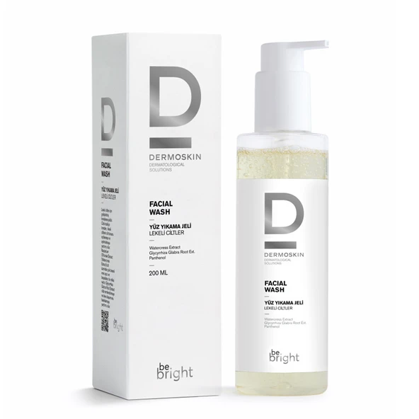 Dermoskin Be Bright Lekeli Ciltler için Yüz Yıkama Jeli 200 ml ürün görseli