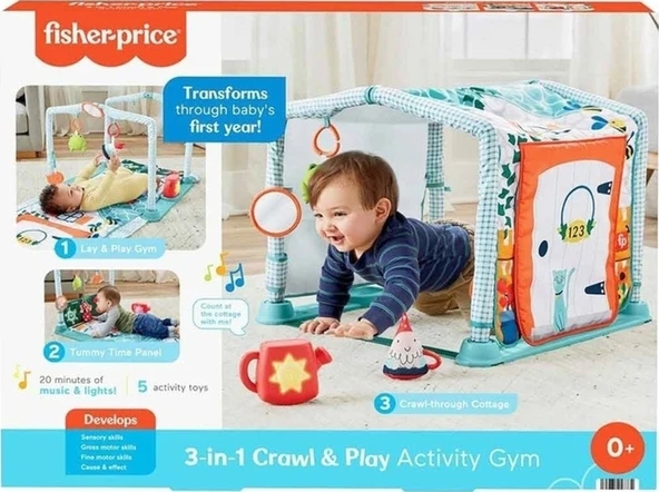 Fisher-Price 3'ü 1 Arada Sevimli Kulübe Jimnastik Merkezi HJK45 ürün görseli 1