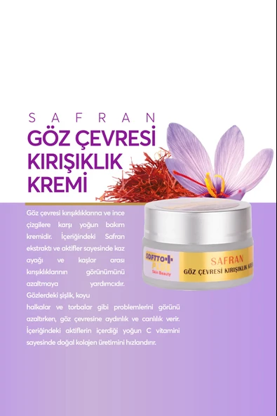 Softto Plus Safran Yaşlanma Karşıtı Göz Kremi 20 Ml ürün görseli