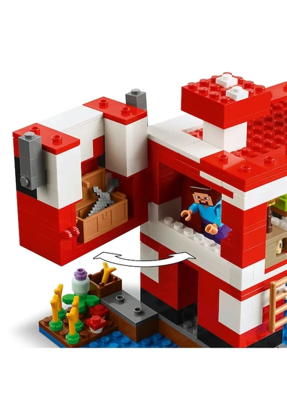 Lego Minecraft Mooshroom Evi 21270 Lİsanslı Ürün - Resim 6