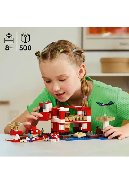 Lego Minecraft Mooshroom Evi 21270 Lİsanslı Ürün - Resim 4