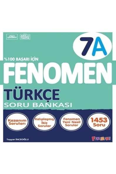 7. Sınıf Türkçe Fenomen A Soru Bankası Fenomen Yayınları ürün görseli