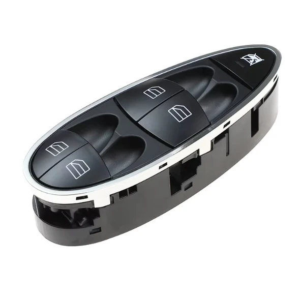 MERCEDES CLS 63 SOL DÖRTLÜ CAM DÜĞMESİ ANAHTARI KROM 2007-2010 ürün görseli 1