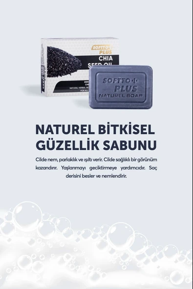 Softto Plus Chia Çekirdeği Yağı Sabun 150 Gr ürün görseli 1