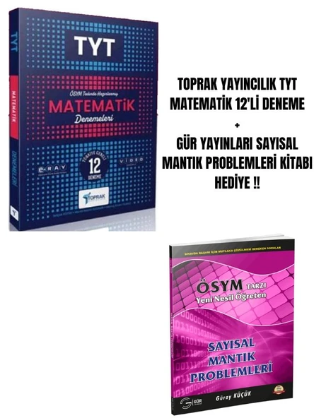 TOPRAK YAYINCILIK TYT MATEMATİK 12'Lİ DENEME ürün görseli