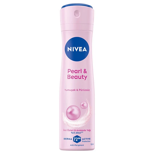 Nivea Kadın Sprey Deodorant Pearl Beauty 150 ml - 72 Saat Anti Perspirant Koruma ürün görseli