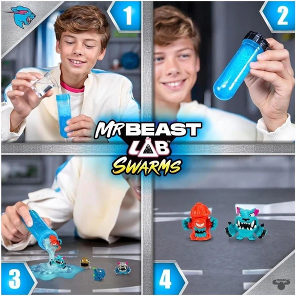 MrBeast Lab Swarms 5'Li Mikro Canavar 24708 Lisanslı Ürün - Resim 3