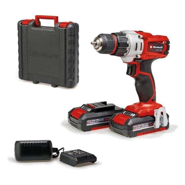 Einhell TE-CD 18/2 Li  Akülü Darbesiz Vidalama Matkap 2x2Ah 4514231 ürün görseli