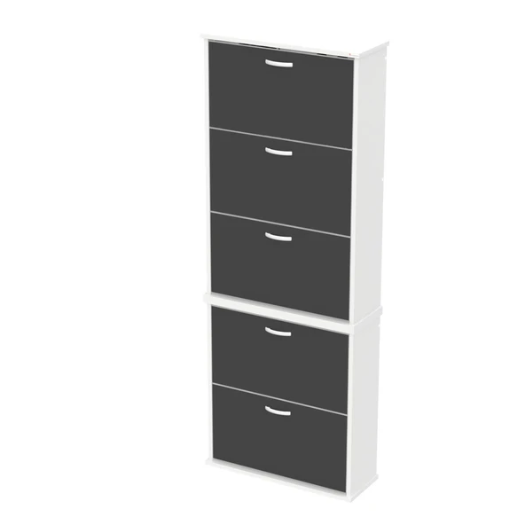 Modilayn VARBİ UMAY' 2 Li Asma Antre 72x193x26 cm’ lik 5 Düşer Kapak 10 Göz Bölme Ayakkabılık - Resim 9