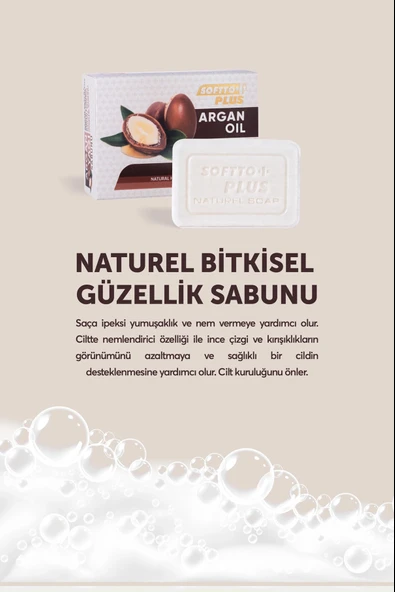 Softto Plus Argan Yağı Sabun 150 Gr ürün görseli 1