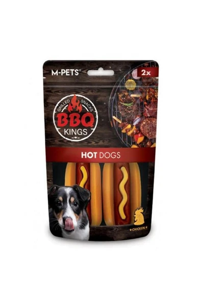 M-PETS BBQ Kings Hot Dogs Tavuklu Köpek Ödüllü 135gr ürün görseli 1