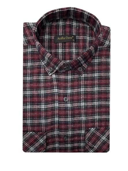 Atilla Özer Kışlık Kaşmir Erkek Gömlek - 7463 - Resim 5