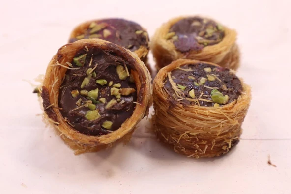 Öz Altın Kayısı Çikolatalı Kadayıflı Bülbül Yuvası 1 KG - Resim 2