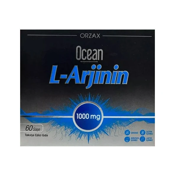 Orzax Ocean L-Arjinin 1000 mg Takviye Edici Gıda 60 Saşe ürün görseli