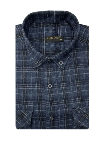 Atilla Özer Kışlık Kaşmir Erkek Gömlek - 7463 - Resim 10