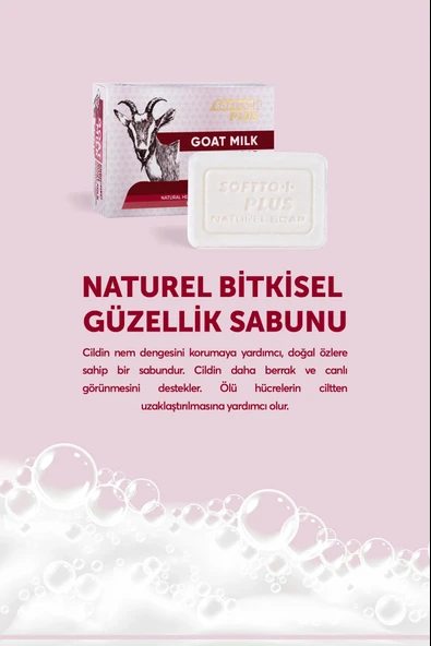 Softto Plus Keçi Sütü Sabun 150 Gr ürün görseli 1